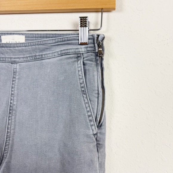 Sezane Clara Trousers Gray Denim Pants Size 34 - Picture 5 of 6